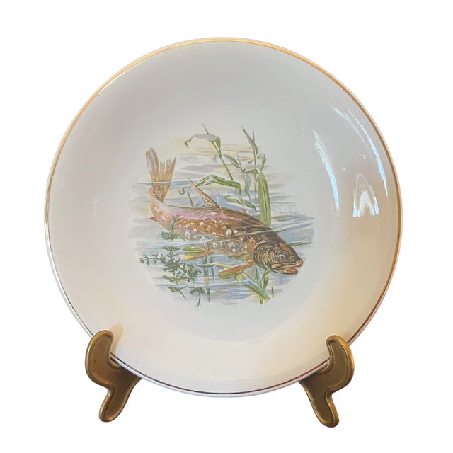 Traditional Antique French Fish Serving Set From Ceranord St. Amand, Circa 1908 For Sale - Image 3 of 7