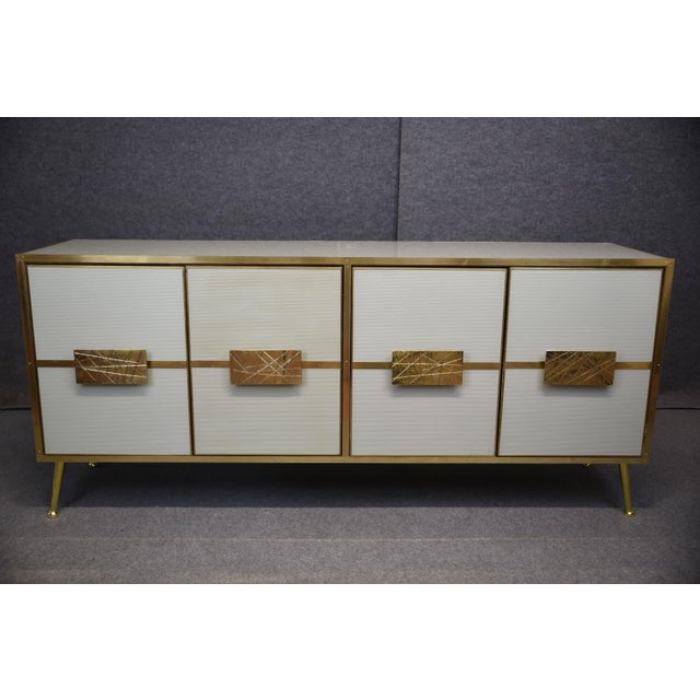 Sideboard with White Murano Glass from Justfurnituress SRL For Sale - Image 13 of 13
