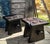 Japanese Yakisugi -Shou Sugi Ban Charred Barnwood Stool, Reclaimed Accent Table, Wabi Sabi Plant Stand For Sale - Image 3 of 6