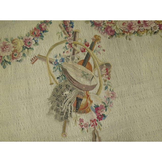 French Provincial Swans Ducks 18th Century Aubusson French Tapestry Panel For Sale - Image 3 of 6