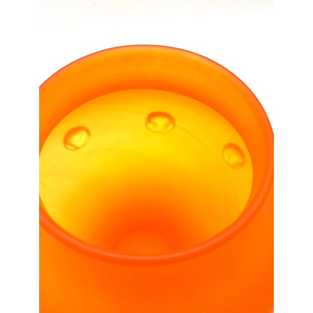 Large Art Deco Tango Glass Vase with Knobs by Carl Hosch, Haida, 1920 For Sale - Image 10 of 18