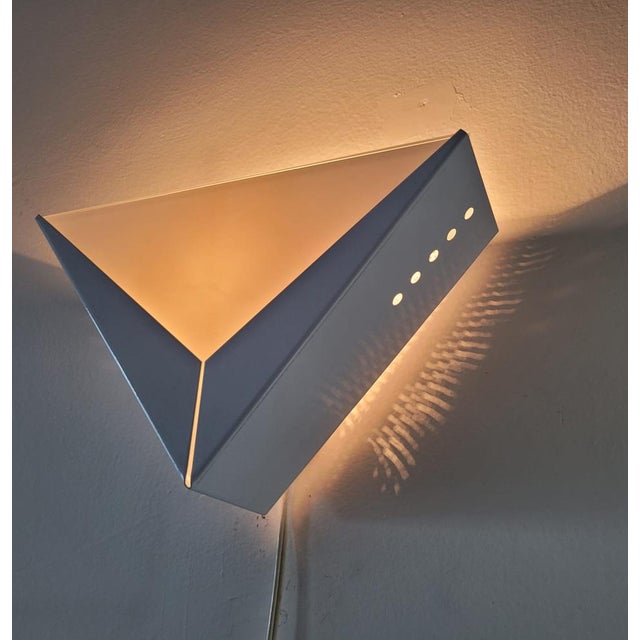 Palm Wall Lights in White Glass and Metal from Stilnovo, 1960s, Set of 2 For Sale - Image 3 of 15