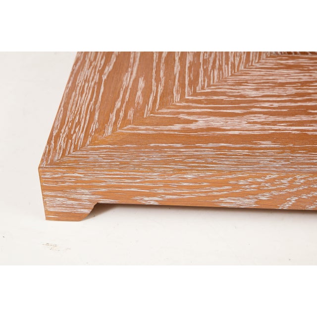 2020s Bespoke Cerused Oak Center Table Inspired by French, 1940s Design For Sale - Image 5 of 9