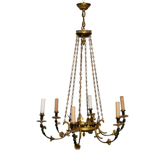 Empire Ceiling Lamp by Josef Danhauser, 1820s For Sale