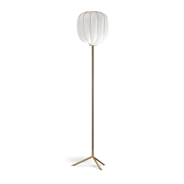Casamance Floor Lamp with Mouth-Blown Glass by RIVIERA Light For Sale - Image 4 of 4