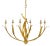 Currey & Company Currey & Company Menefee Gold Chandelier For Sale - Image 4 of 4