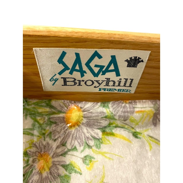 1960s Broyhill Premier “Saga" Highboy Dresser - Mid-Century Modern Chest With Starburst Carvings For Sale - Image 10 of 10