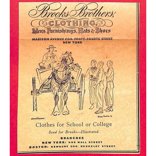 MCKENNEY, John [230] pp. Charles Scribner's Sons 1934 9" x 7" w/ Brooks Brothers PB advert laid-in w/ original pencil...