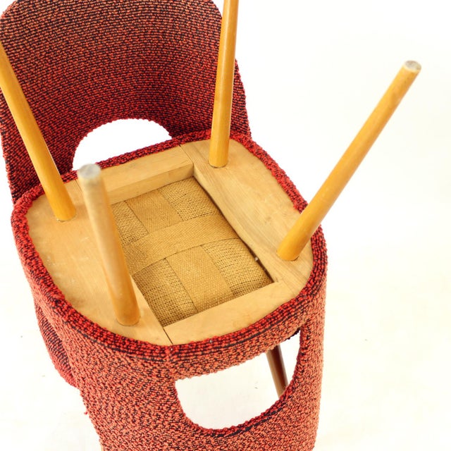 Vintage Dining Chairs by Oswald Heardtl for Ton, Czechoslovakia, 1960s, Set of 4 For Sale - Image 11 of 16