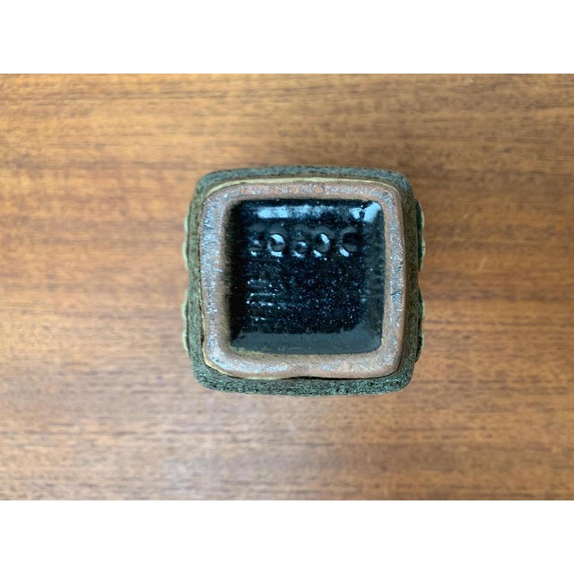 Ceramic Small Mid-Century East German GDR Pottery Vase from VEB Haldensleben, 1960s For Sale - Image 7 of 17