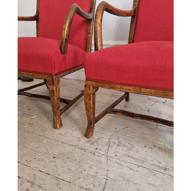 Set of Swedish Grace Armchairs, 1930s For Sale - Image 4 of 12