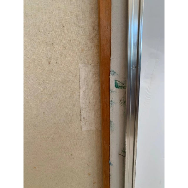 Square Painting of Foxgloves by H Simpson For Sale - Image 10 of 11