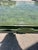 Vintage Mottled Green Painted Coffee Table With Chinoiserie Style Base For Sale In West Palm - Image 6 of 9