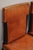 Late 20th Century French Art Deco Style Brown Leather Ebonized Frame Dining Chairs - Set of 8 For Sale - Image 13 of 18
