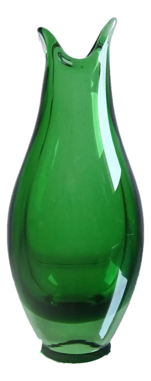 Green Glass Vase, 1950s