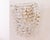 Large Clear Murano Glass Wall Lamps with Spikes and Gold Finish Frames, 1990s, Set of 2 For Sale - Image 4 of 13