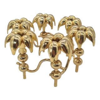 Mid-Century Modern Palm Candleholder by BMF Nagel, 1970s For Sale
