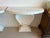 Grosfeld House Seashell Shell Scalloped Pair Demi Lune Wall Console Table Marble For Sale - Image 15 of 18