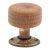 Vintage Round Wooden Dummy Door Knob For Sale