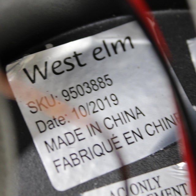 West Elm Single Perforated Hoop Chandelier | West Elm Unused For Sale - Image 4 of 6