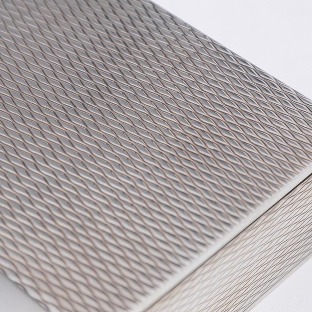 1970s Vintage 20th Century French Silver Cigar Box from Hermès, 1970s For Sale - Image 5 of 18