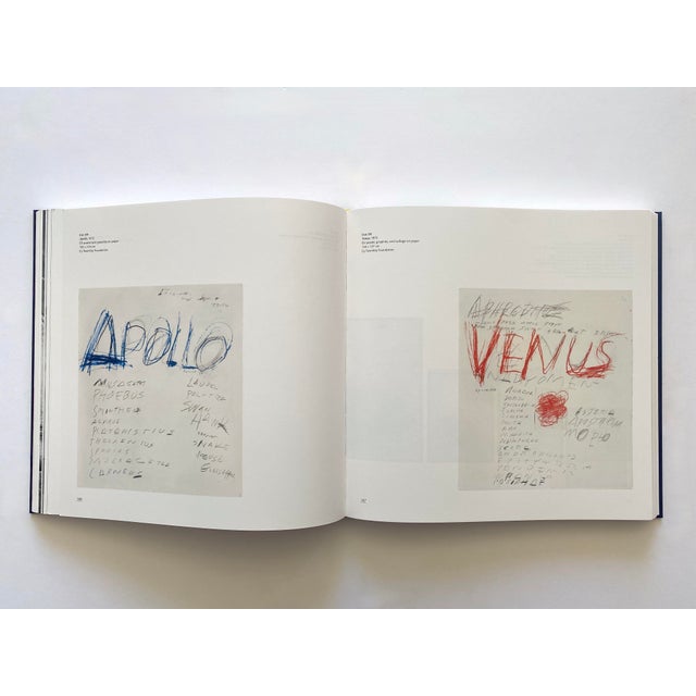 Cy Twombly Abstract Expressionist Lithograph Print Paris Retrospective Exhibition Large Volume Hardcover Art Book For Sale In Kansas City - Image 6 of 12