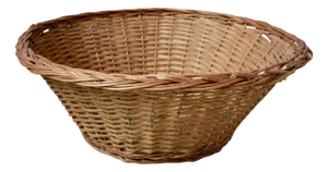 Bohemian Wicker Basket, 1970s