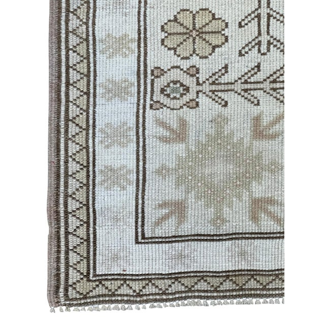 Tribal Vintage Turkish Hand Knotted Wool Rug 6’6” X 9’9” For Sale - Image 3 of 5
