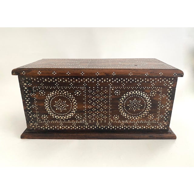 Antique Mother of Pearl Chest on Stand For Sale - Image 12 of 12