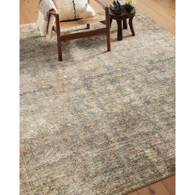 Not Yet Made - Made To Order Amber Lewis x Loloi Morgan Sea / Sage 5'-0" x 7'-0" Area Rug For Sale - Image 5 of 7