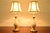 Lenox Lighting by Quoizel Hollywood Regency Porcelain and Brass Table Lamps, Pair For Sale In South Bend - Image 6 of 13