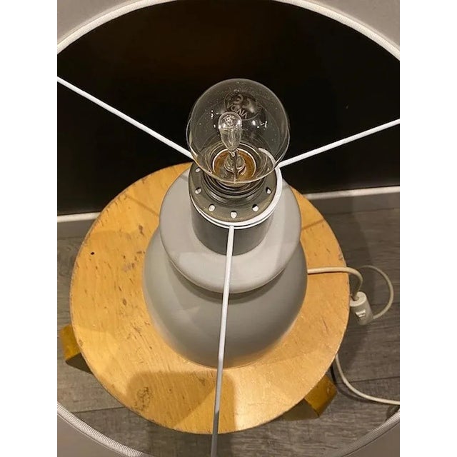 1950s Stilnovo Cased Glass and Brass Table Lamp For Sale In New York - Image 6 of 13