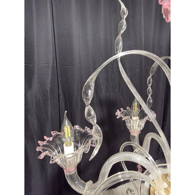 Vintage Murano Chandelier, 1980s For Sale - Image 4 of 17