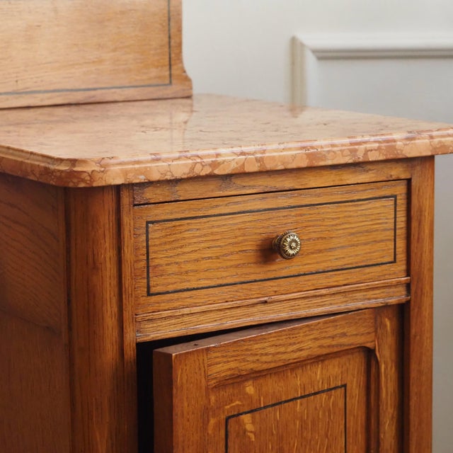 Gründerzeit Dressing Table with Three-Winged Mirror and Marble Top, 1890s For Sale - Image 9 of 17