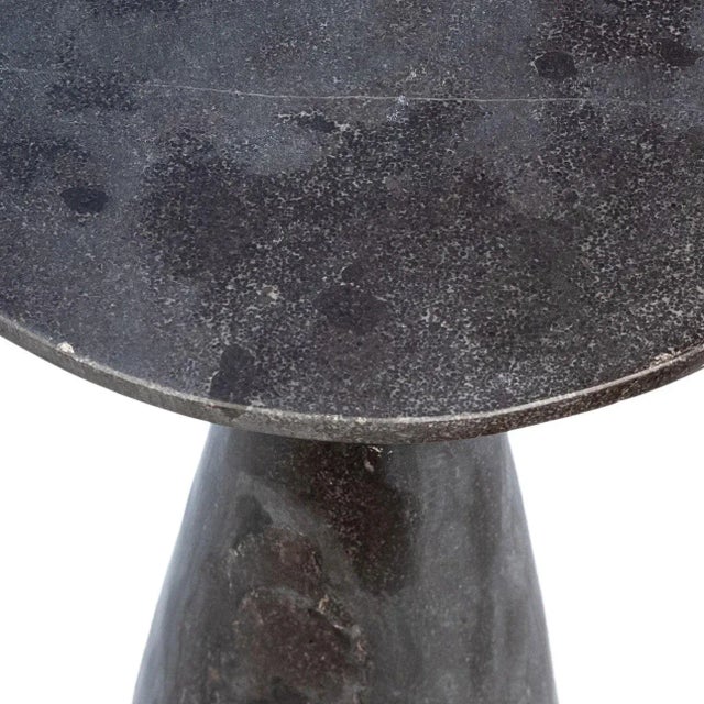 Charcoal Bluestone Cone Side Table Small For Sale In Los Angeles - Image 6 of 9