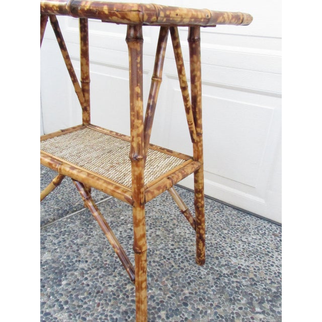 Antique English Tiger Bamboo Table For Sale - Image 16 of 16