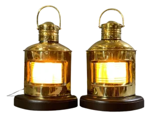 Solid Brass Port and Starboard Lanterns