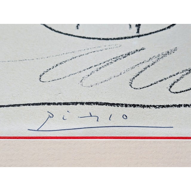 Pablo Picasso, Portrait of Rimbaud, Hand-Signed Lithograph, 1960 For Sale - Image 3 of 8