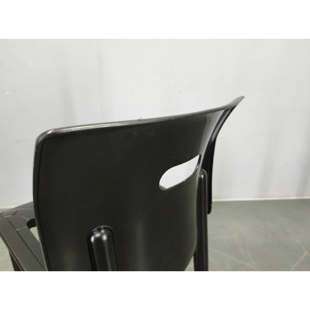 Model 4870 Chairs attributed to Anna Castelli Ferrieri for Kartell, 1980s, Set of 4 For Sale - Image 10 of 13