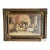 Antique European Tavern Interior Genre Scene Framed Signed & Dated 1910 For Sale