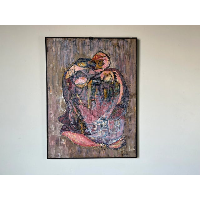 Ruth Amelia Romoser Expressionist - Style Abstract Painting, Framed For Sale - Image 12 of 12