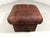 Redbrown coloured square patchwork leather pouf . Good sturdy quality. Under the seat teher is storage space. 1970’s. In...