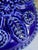 Mid-Century Modern German Cobalt Blue Relief Ceramic Vase by Jasba, 1960s For Sale - Image 12 of 13