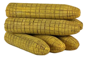 Set of 6 Vintage Primitive Hand Carved and Painted Corn Cob Decoys