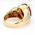 10 Carat Rubellite Tourmaline Diamond 18k Gold Vintage Cocktail Ring, Size 7.75 For Sale In Miami - Image 6 of 12