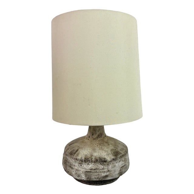 Mid-Century Ceramic Table Lamp in Speckled Finish, 1960s For Sale