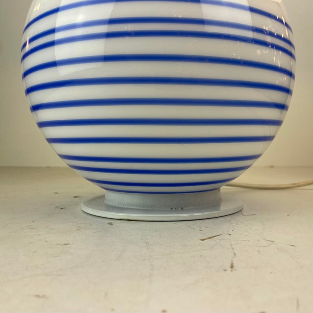 Coastal Murano Table Lamp by Antonangeli for Antonangeli Illuminazioni, Italy, 1980s For Sale - Image 4 of 12