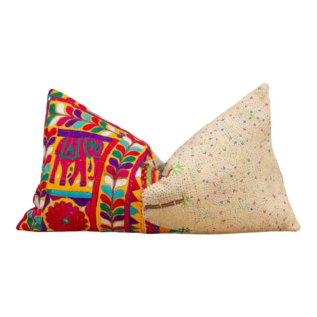 Zeyar Antique Tribal Grain Sack Pillow For Sale