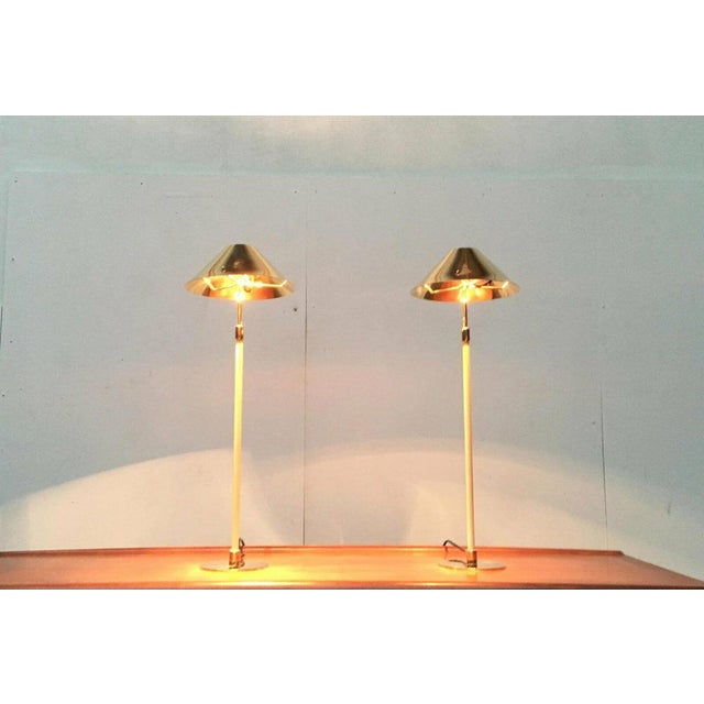 Mid-Century Hollywood Regency Brass Table Lamp, 1960s, Set of 2 For Sale - Image 16 of 18