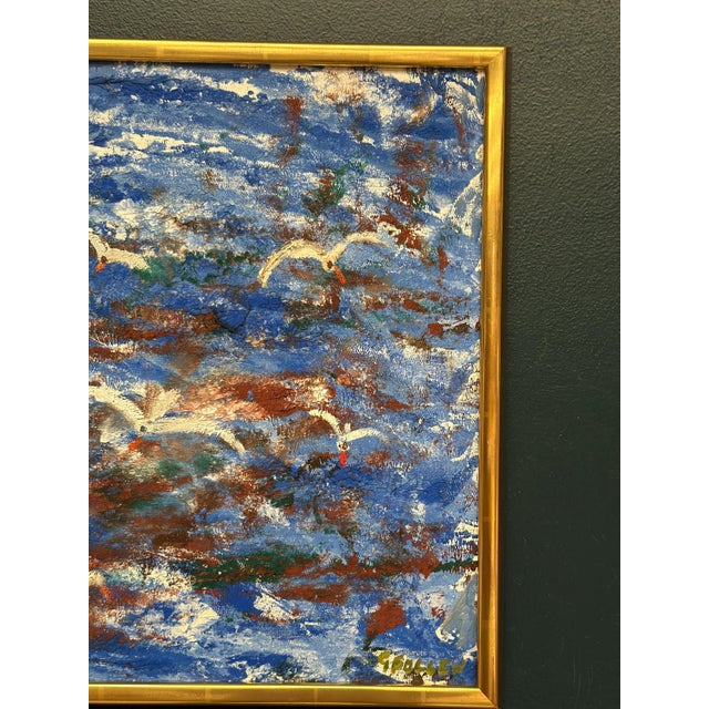 Mid 20th Century Göta Fogler, Storm, 1950s, Oil Painting on Canvas, Framed For Sale - Image 5 of 18